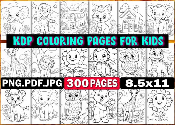 Download KDP Coloring Pages for Kids - Premium Resources