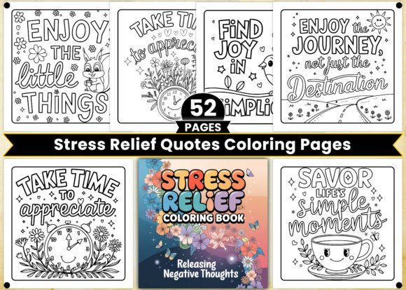 Download Stress Relief Quotes Coloring Pages - Premium Resources