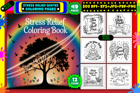 Download Stress Relief Quotes Coloring Pages - Premium Resources