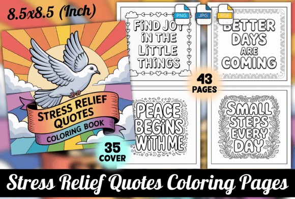 Download Stress Relief Quotes Coloring Pages - Premium Resources