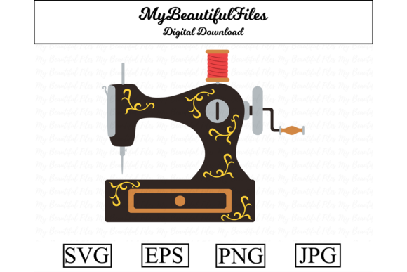 Download Sewing Machine Clipart Illustration - Illustration Collection