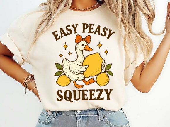 Download Easy Peasy Squeezy Funny Duck T-Shirt - Shirt Collection
