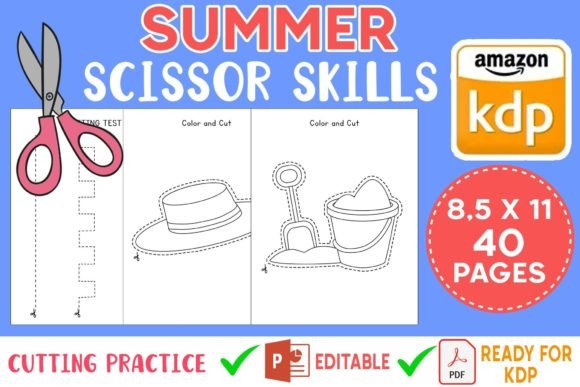 Download Summer Scissor Skills Kdp Activity Book - Kdp activity book Collection