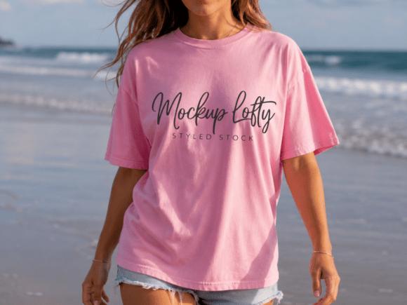 Download Comfort Colors 1717 Blossom Shirt Mockup - Shirt Collection