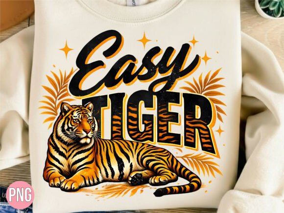 Download Easy Tiger Retro Wild Animal PNG Shirt - Shirt Collection