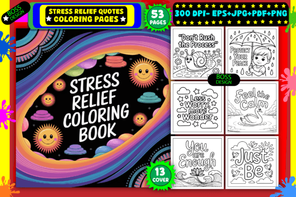 Download Stress Relief Quotes Coloring Pages - Premium Resources